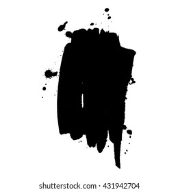 Abstract black ink spot background. Vector illustration. Grunge texture for cards and flyers design. A model for the creation of digital brushes