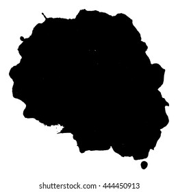 Abstract black ink spot background. Vector illustration. Grunge texture for cards and flyers design. A model for the creation of digital brushes
