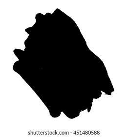 Abstract black ink spot background. Vector illustration. Grunge texture for cards and flyers design. A model for the creation of digital brushes