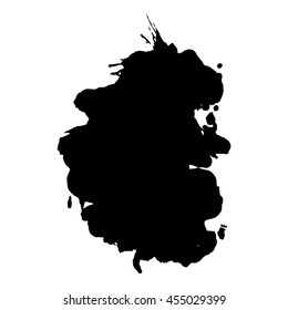 Abstract black ink spot background. Vector illustration. Grunge texture for cards and flyers design. A model for the creation of digital brushes
