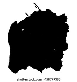 Abstract black ink spot background. Vector illustration. Grunge texture for cards and flyers design. A model for the creation of digital brushes