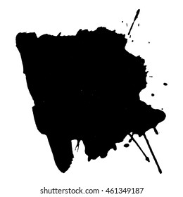 Abstract black ink spot background. Vector illustration. Grunge texture for cards and flyers design. A model for the creation of digital brushes