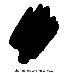 Abstract black ink spot background. Vector illustration. Grunge texture for cards and flyers design. A model for the creation of digital brushes
