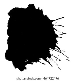 Abstract black ink spot background. Vector illustration. Grunge texture for cards and flyers design. A model for the creation of digital brushes