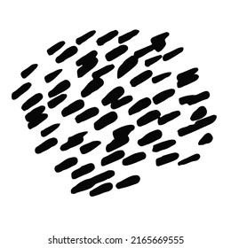 líneas irregulares negras abstractas en estilo doodle. para el diseño abstracto de estilo moderno.