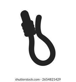 Abstrakt Schwarzer Knoten Symbol Knoten, Schleife, abstrakt, Linienkunst, Symbol, minimalistisch, 