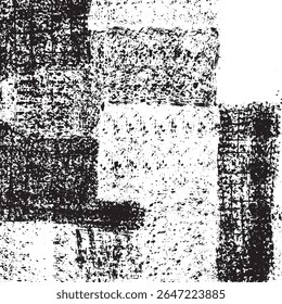 Abstract black line art pattern on white background