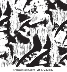 Padrão de arte de linha preta abstrata em plano de fundo branco