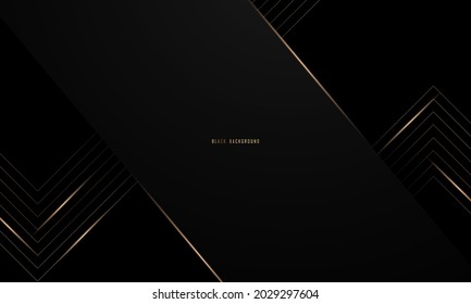 abstract black line arts background luxury white gold Modern