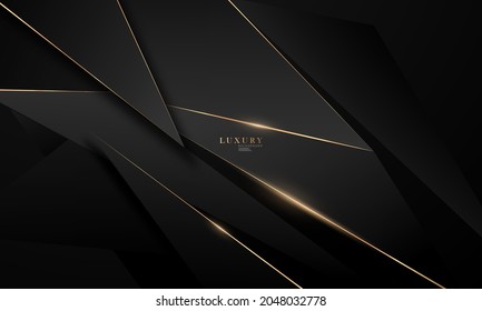 abstract black line arts background luxury white gold Modern