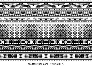 The Abstract black line texture seamless pattern on white background for wallpaper