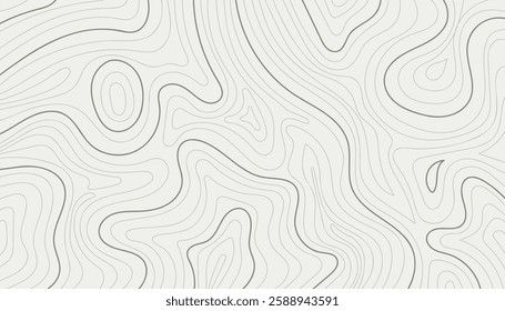Abstract black line topography map contour with grey background.Nature vector illustration