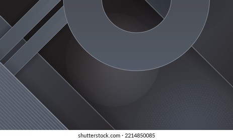 abstract black line wave background