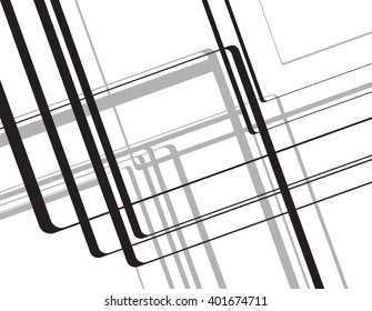 abstract black lines background design elements