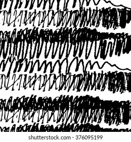 abstract black lines ink texture and background, grunge splash, vector paint