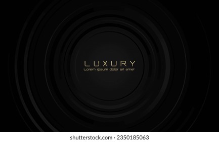 Abstract black lines luxury design modern creative background vector illustration.