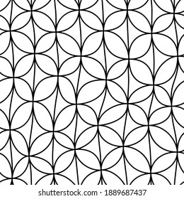 abstract black lines on white. minimalistic vector hand-drawn seamless pattern. simple elements for coloring. perfect design for interior decoration, textile print