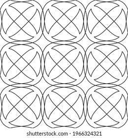 abstract black lines on white. minimalistic vector seamless pattern. simple elements for coloring. perfect design for interior decoration, textile print