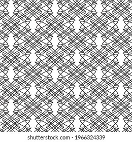 abstract black lines on white. minimalistic vector hand-drawn seamless pattern. simple elements for coloring. perfect design for interior decoration, textile print