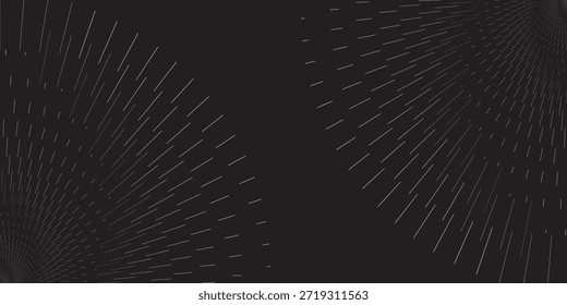 Abstract black lines sound wave signal. Radio or music audio concept.eps10