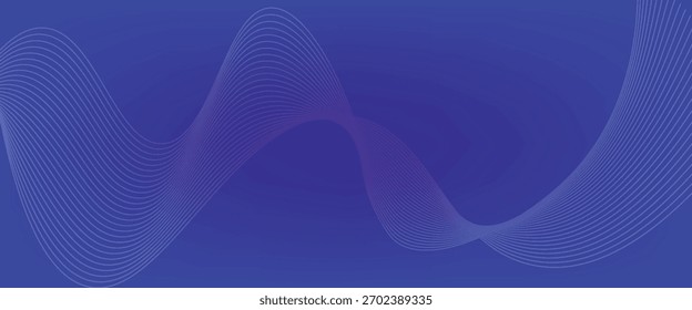 Abstract black lines wave curve motion on white background vector