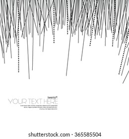 Abstract Black Lines in White Background