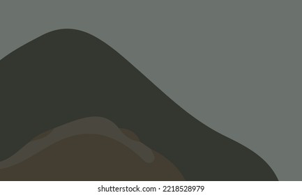 Abstract black liquid background. Design with various  shapes and monochrome color. Suitable for poster and banner