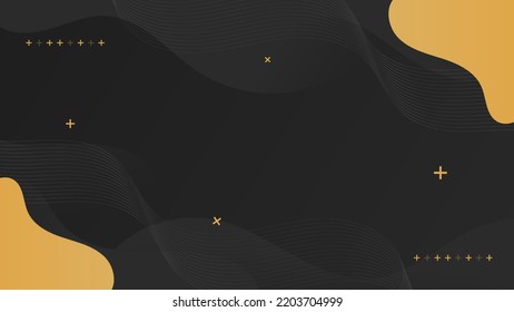 Resumen Fondo líquido negro. Diseño de fondo moderno. color de gradiente. Ondas dinámicas. Composición de formas fluidas. Apto para sitio web, carteles, fondos de pantalla, folletos, carteles