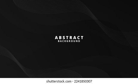 Abstract Black liquid background. Modern background design. gradient color. Dynamic Waves. Fluid shapes composition. Fit for website, banners, wallpapers, brochure, posters