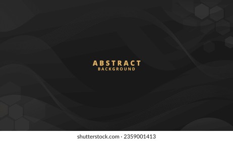 Abstract Black liquid background. Modern  background design. gradient color. Dynamic Waves. Fluid shapes composition.  Fit for website, banners, wallpapers, brochure, posters