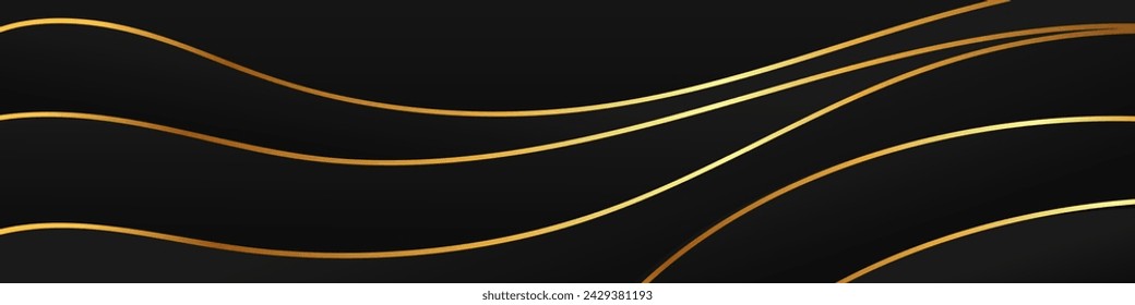 Abstract black luxury banner color with a unique wavy design. It is ideal for creating eye catching headers, promotional banners, and graphic elements with a modern and dynamic look.