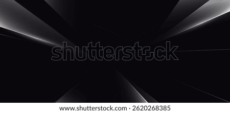 Abstract black luxury banner, abstract polygon elegant background vector for branding presentation
