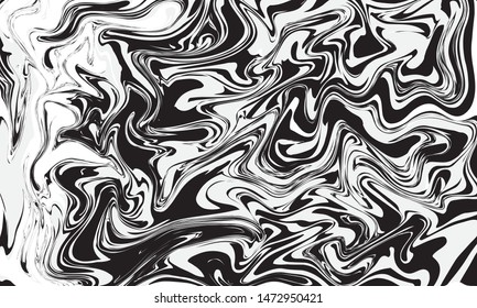 Abstract black marble texture background. Oil, acrylic paint mix pattern. Black and white minimalist wallpaper. Luxury stone material tile. Natural mineral, granite modern design