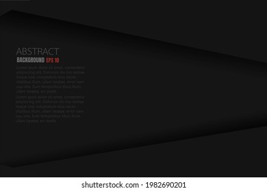 Abstract black matte background illustration design With text design on the website