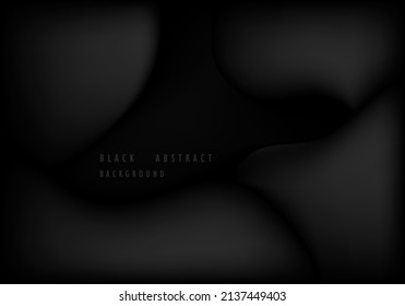 Abstract black mesh design of free shape decoration. Well organized objects on grouping layers background. Illustration vector
