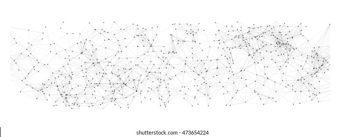 Abstract Black Mesh on White Background | EPS10 Vector Design