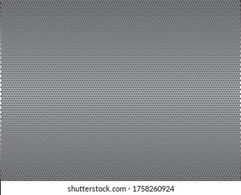 Abstract Black metal texture steel background. Perforated sheet metal. Dark cool background. Vector illustration.