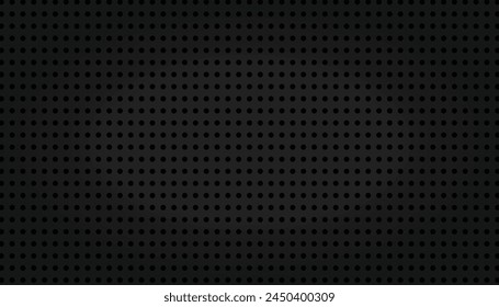 Abstract black metallic square background, Abstract metal background, Geometric perforated square, Tech dark design with Vector background