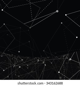 Abstract black minimalistic vector background.