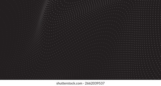 Abstractas diseño de fondo moderno negro. Patrón de línea ondulada moderna en colores monocromos Vector moderno abstracto simple