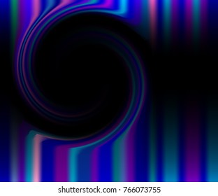 Abstract black neon background with vertical pink, purple stripes