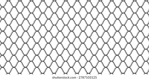 Abstract black nets with shadow design