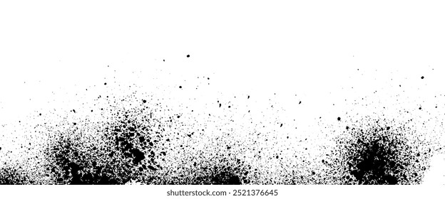 abstract black on white grunge splatter background design	