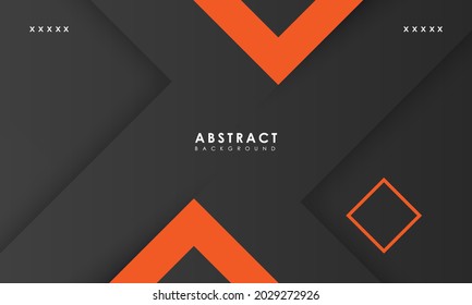 abstract black and orange background with creative scratch, digital background, modern landing page concept vector.