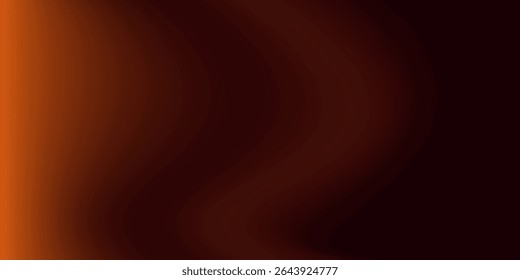 Abstract black and orange background. Abstract dark background. Banner for advertise product on website. Space for text. Vector illustration.