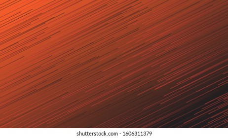 Abstract black orange background with lines
