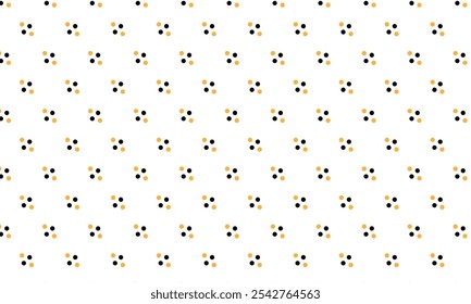 abstraktes schwarz-orangefarbenes Punktmuster.