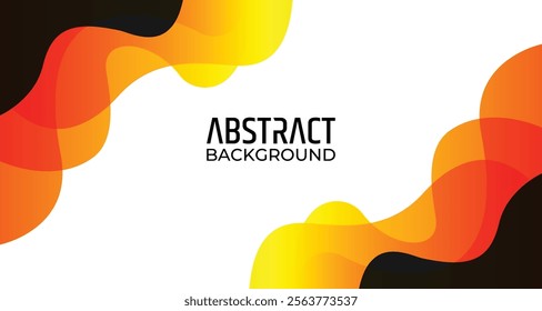 Abstract black and orange gradient wave business banner background. Modern futuristic background. Can be use for landing page, book covers, brochures, flyers, magazines, any brandings, banners, 