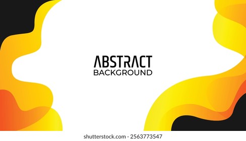 Abstract black and orange gradient wave business banner background. Modern futuristic background. Can be use for landing page, book covers, brochures, flyers, magazines, any brandings, banners, 