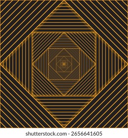 Abstrato preto e laranja óptica Ilusão Design